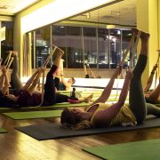 Members taking part in a group fitness class at Fitness Formula Clubs.