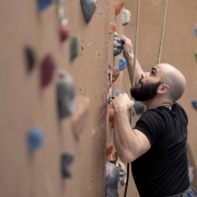 Man climbing FFC wall