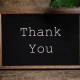 Thank you sign