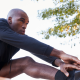 Man stretching