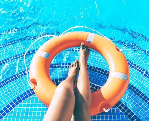 Summertime skin care recovery