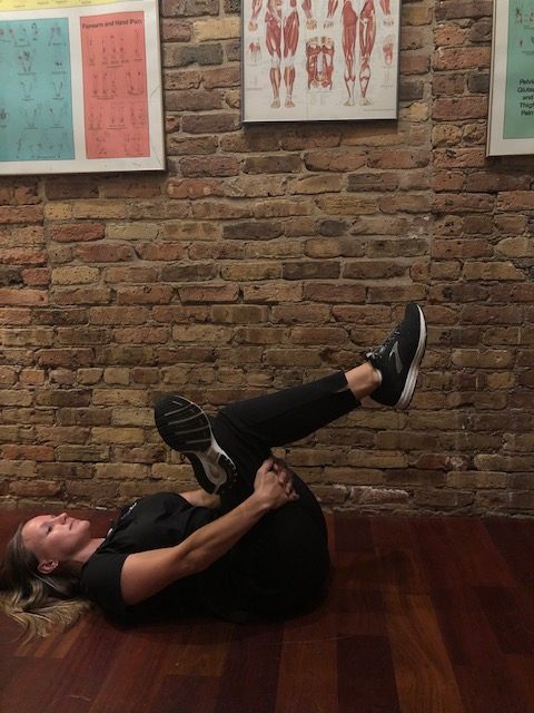 figure four stretch demo