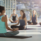 A group of women meditating