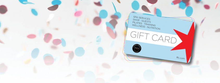 spring 2023 gift card image with confetti background