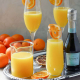 A plate of mimosas & oranges