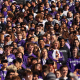 Northwestern students at a college football game