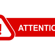 An attention sign to let members know construction will be going on