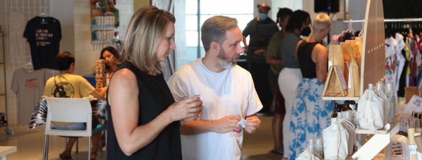 A couple at a vendor participation night