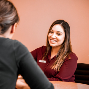 Membership Director smiling at member at Chiago's best gym