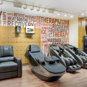 recovery lounge in best gym in elmhurst