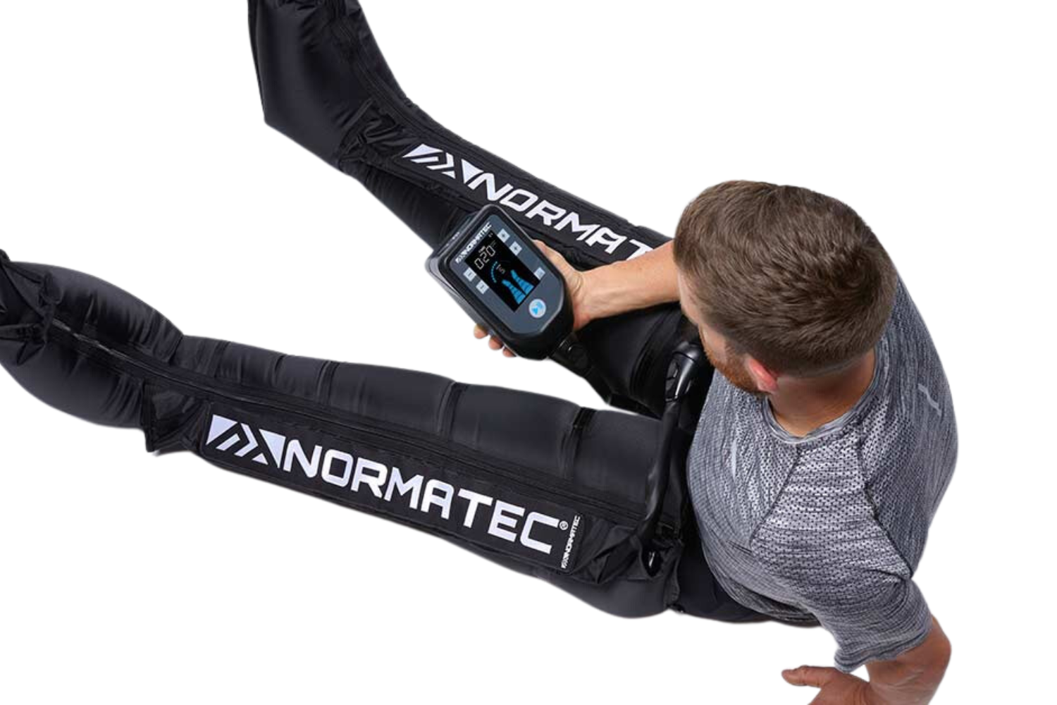 member using normatec compression system for advanced post workout recovery.png