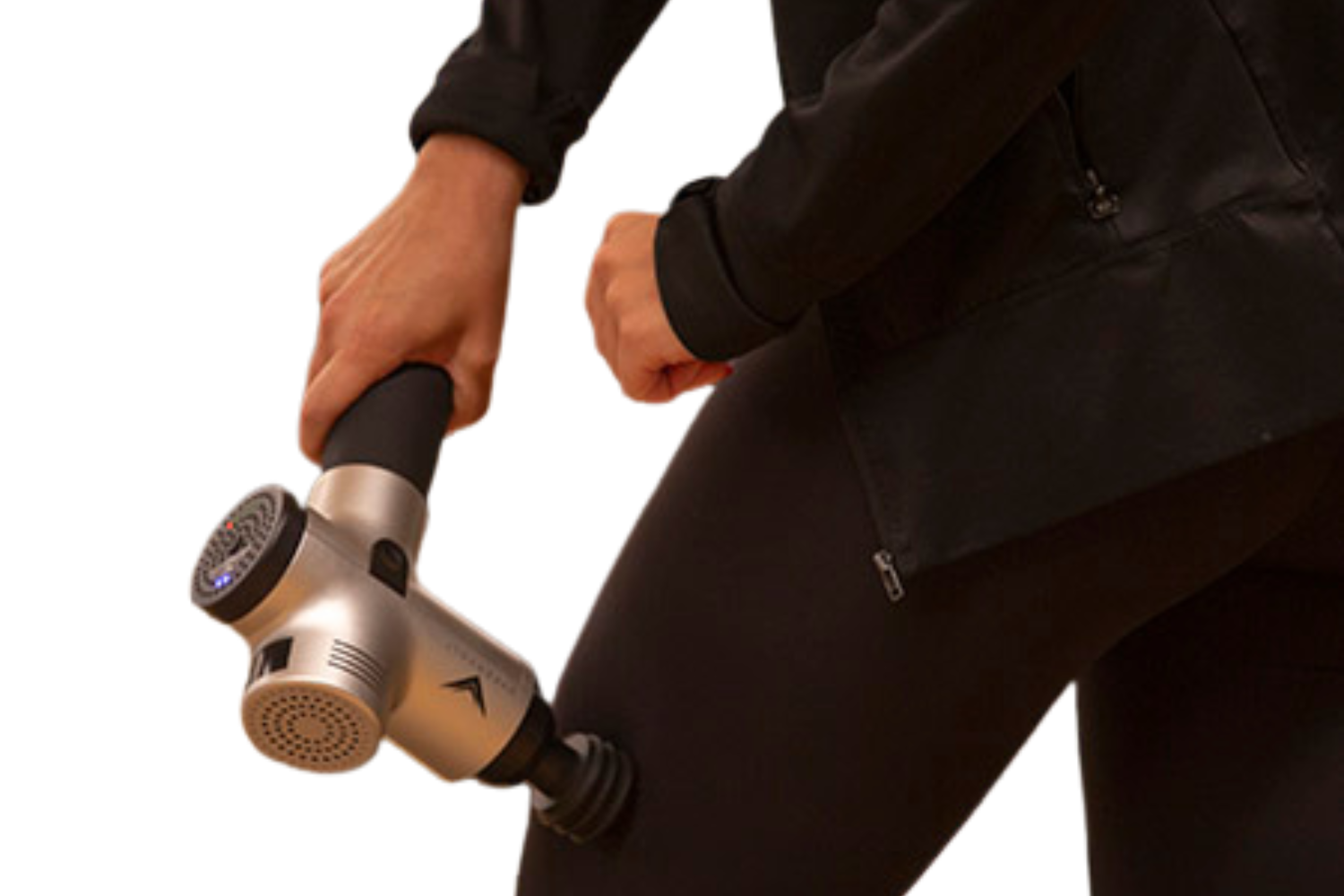 member using the hypervolt percussion massage for targeted recovery.png