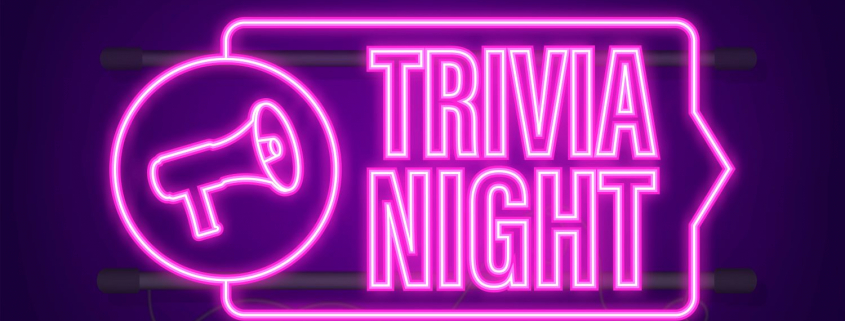 A graphic saying Trivia Night