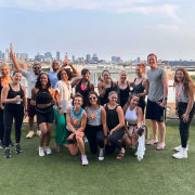 group of members on rooftop deck at best gym in chicago.jpg