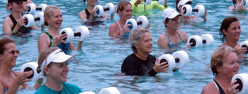 Hydro fit group fitness class