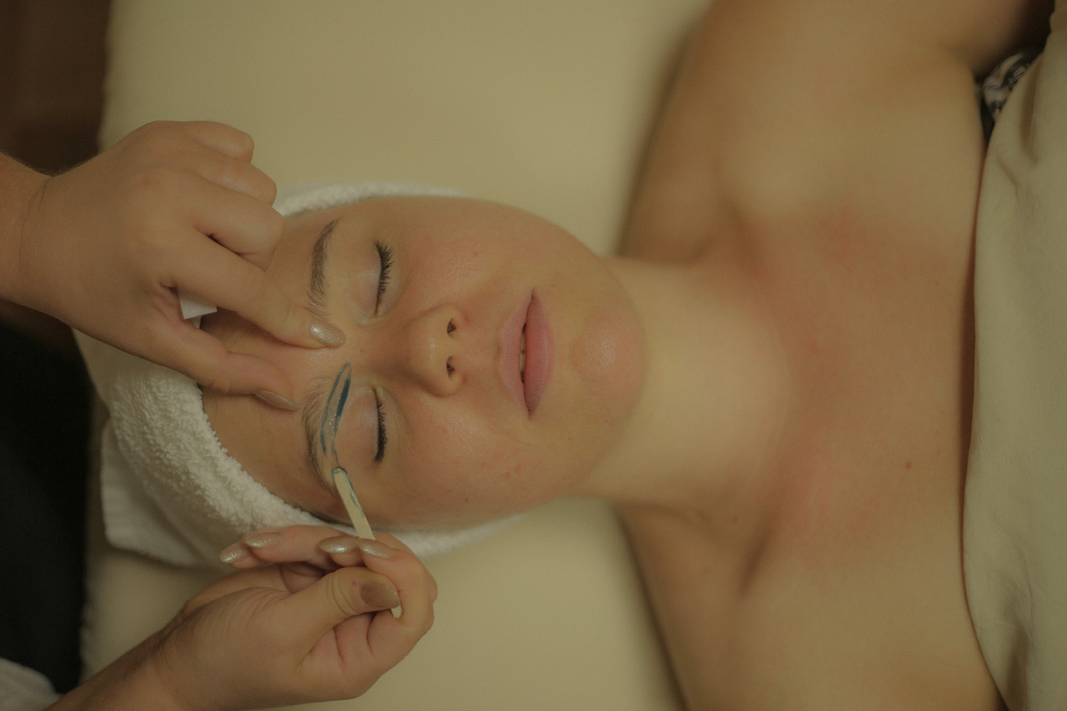 female Member enjoying a facial at our FFC suburb clubs. FFC Park Ridge, FFC Oak Park or FFC Elmhurst.jpg