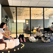 Soundbath at a Wellfit event