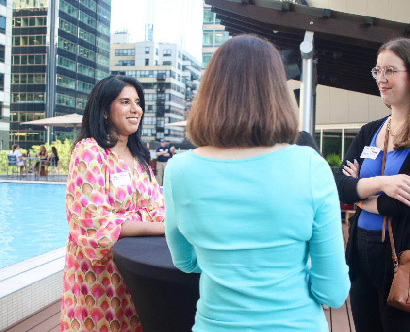 Attendees at the HR party at FFC West loop