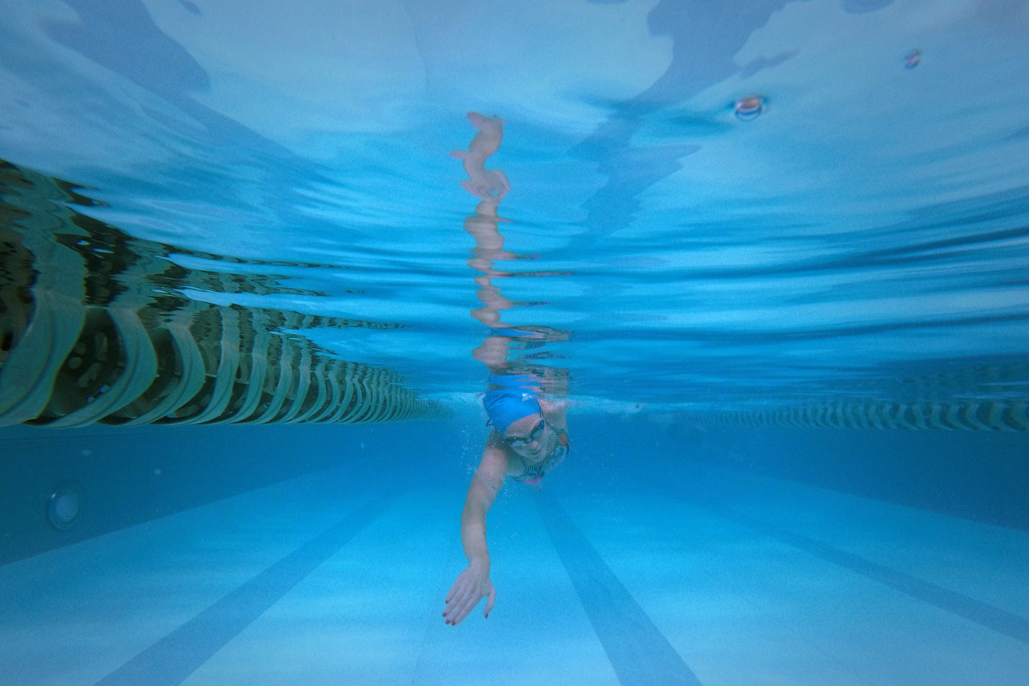 Swimmer at the FFC pool underwater photo