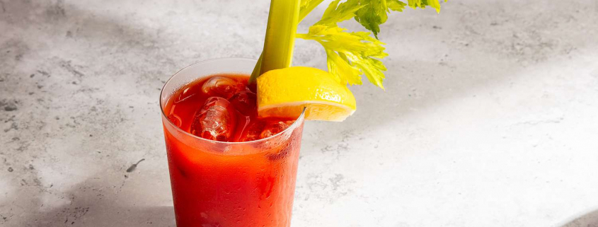 A photo of a bloody mary drink