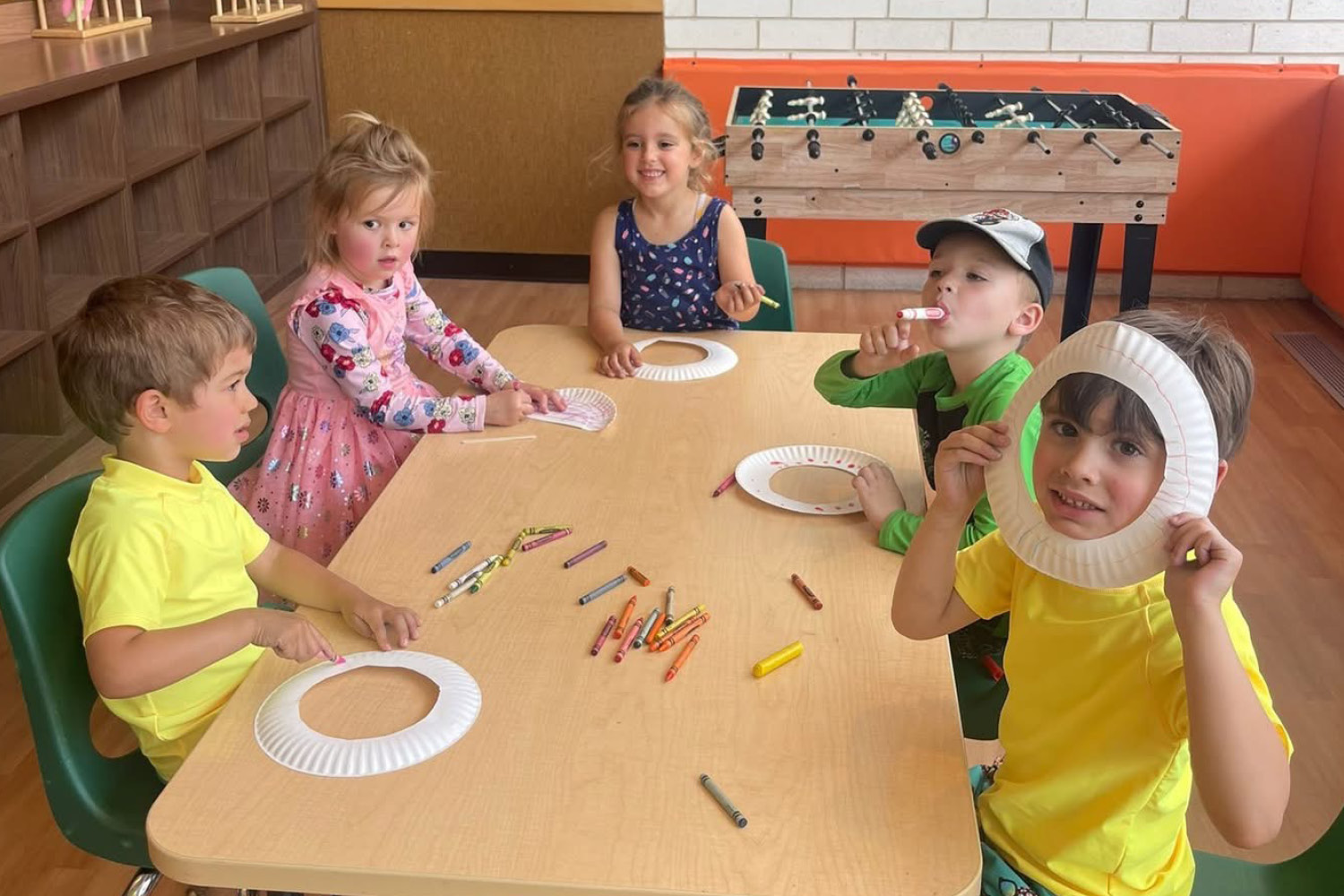 Kids at FFC park ridge drawing