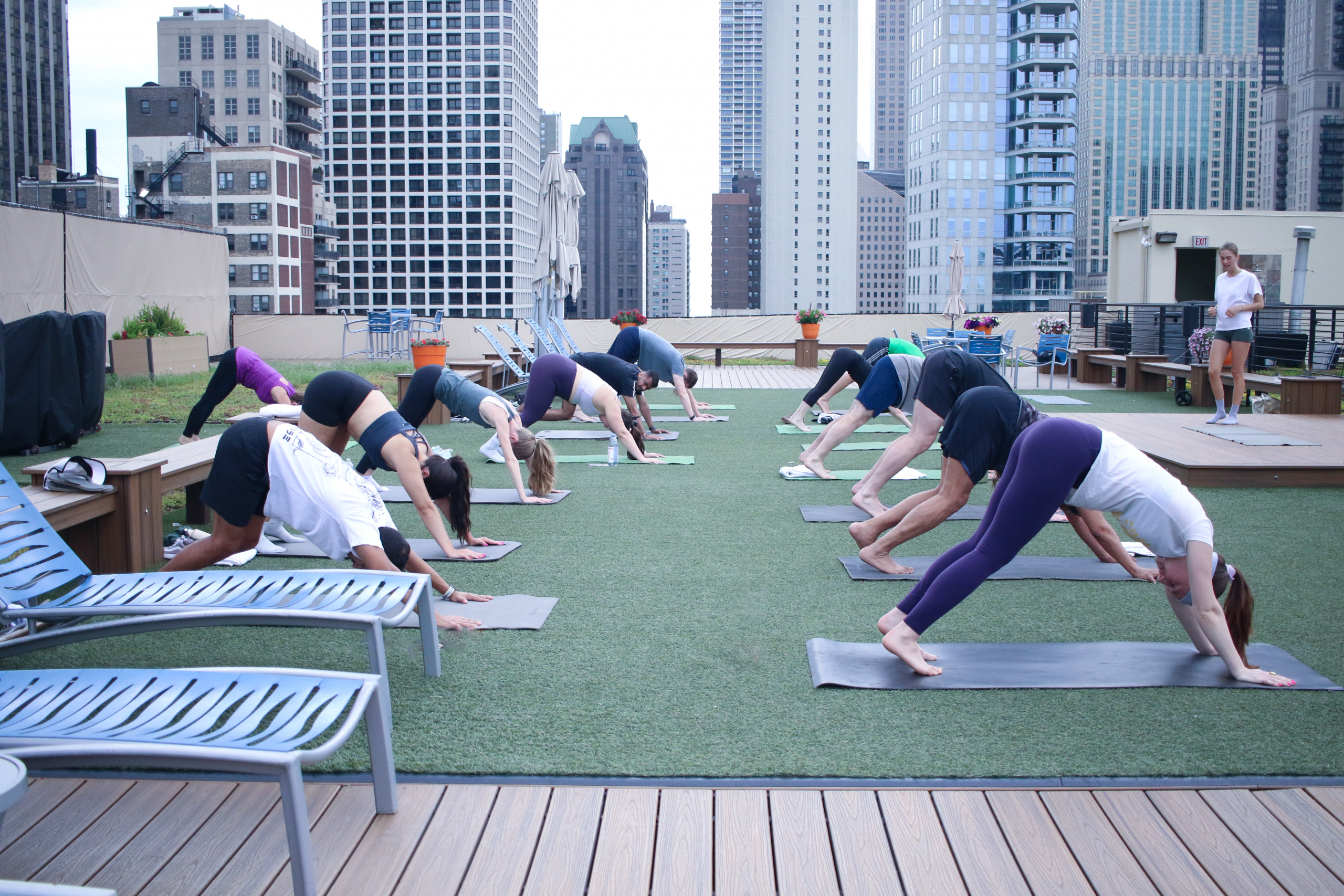 Vinyasa Yoga on FFC Gold Coast's rooftop